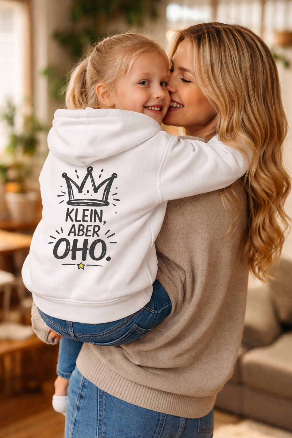 💛 Kinder Hoodie – „Klein, aber Oho.“